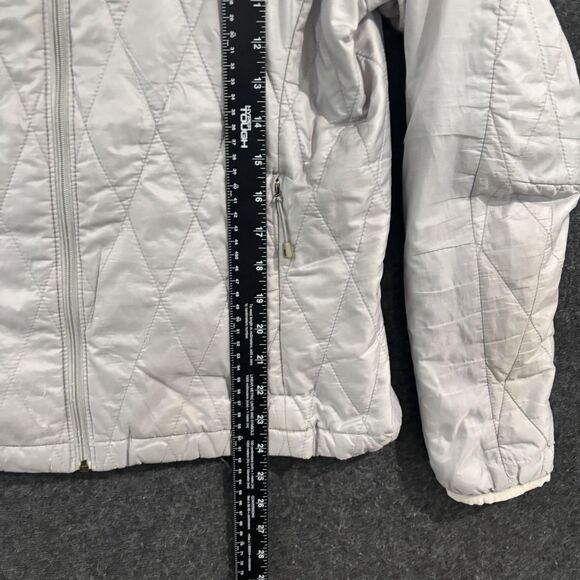 Patagonia Nano Puff Jacket Women's Medium Gray Hooded Primaloft Quilted - Picture 5 of 10